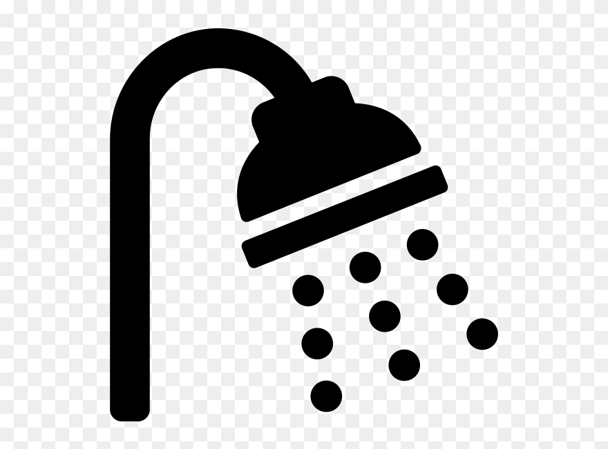 Hot Water - Clean Shower Icon Clipart