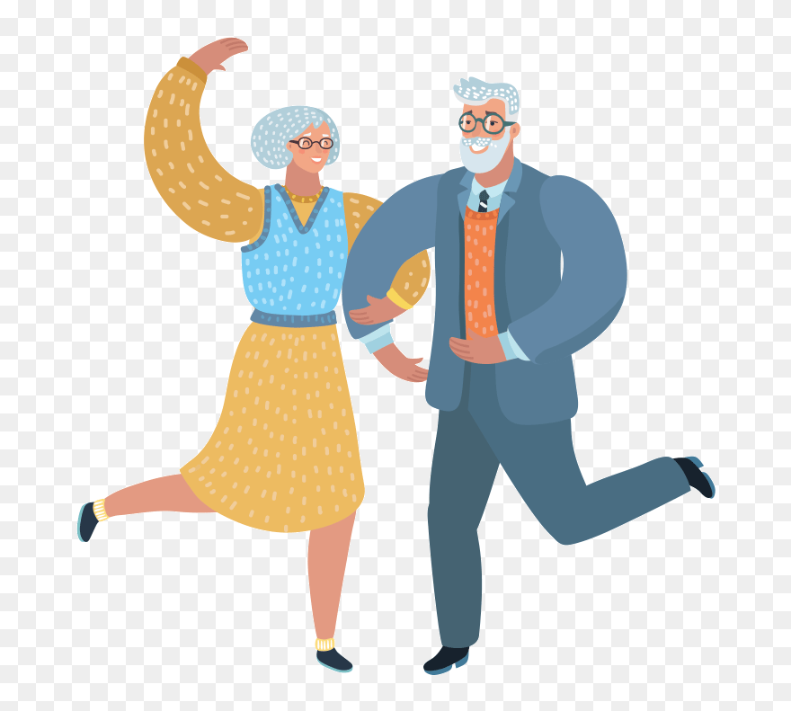 Elderly Illustration Clipart