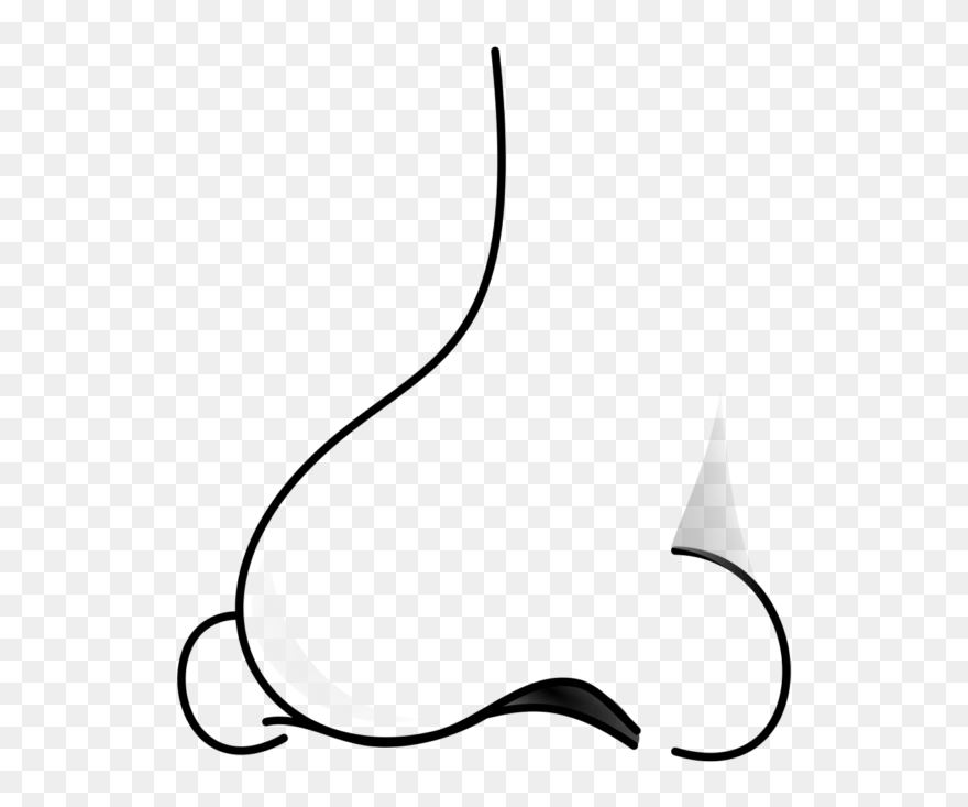 Nose Clipart Png - Nose Clipart Black And White Transparent Png