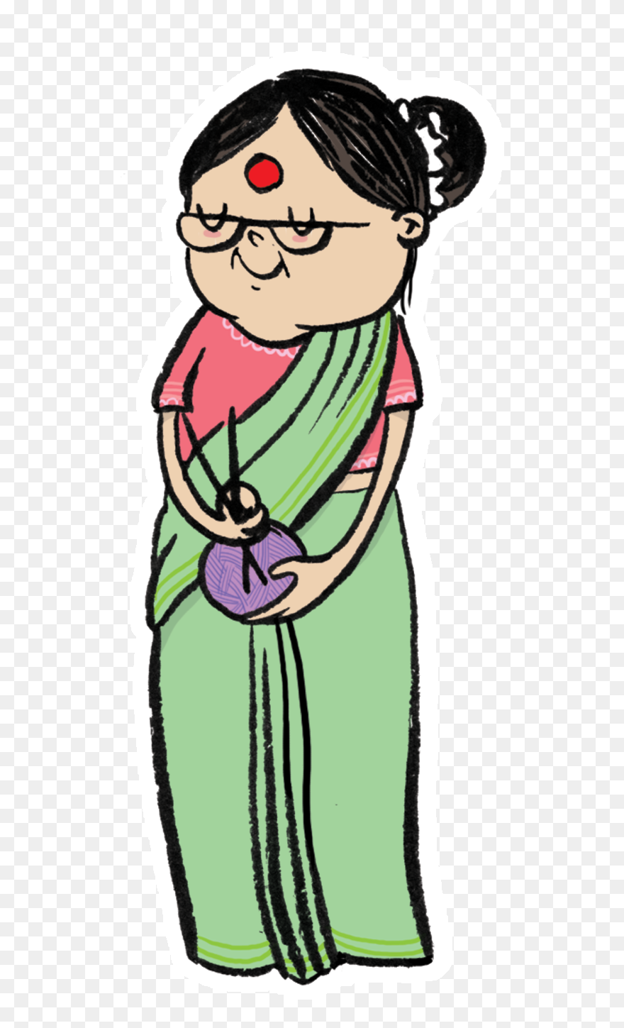 Desi Mom Clipart , Png Download Transparent Png