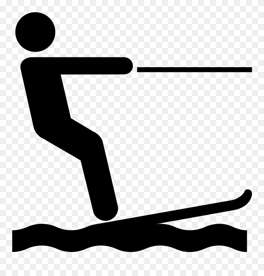 Clip Art Water Ski - Png Download