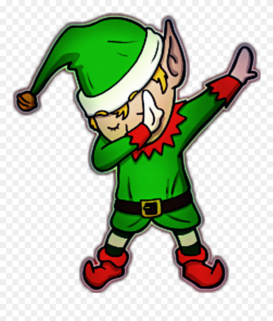 #dabbingelf #elf #christmas #green 💚❤️🎅🏽🎁⭐️ - Dancing Elf Clipart - Png Download