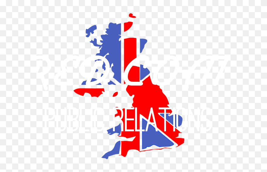 Uk Map With Flag Clipart