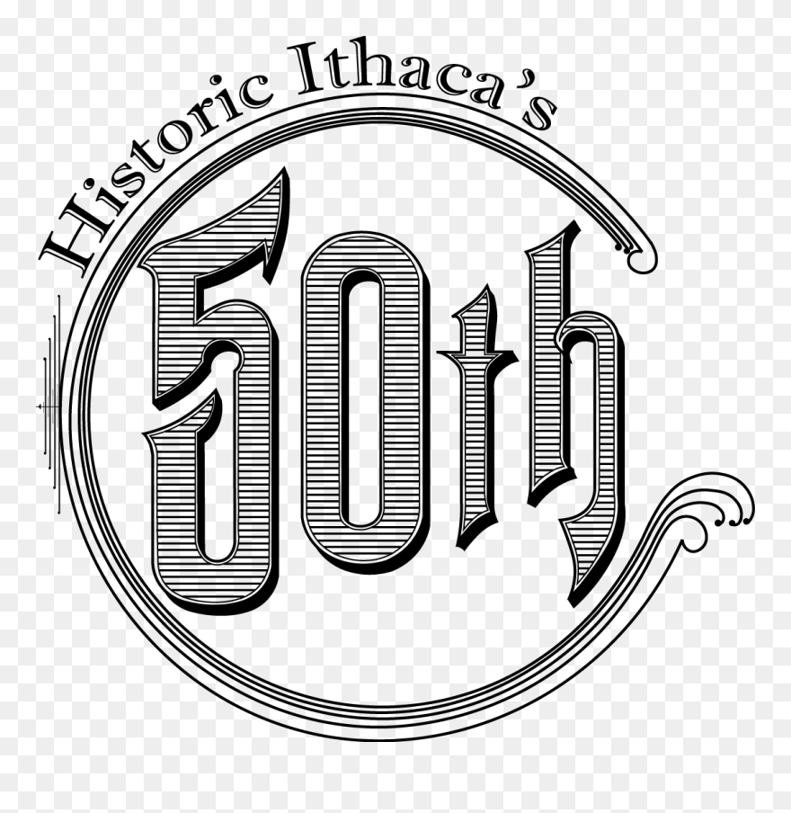 50thlogo2 Black - Friendship Of Nations Arch Clipart