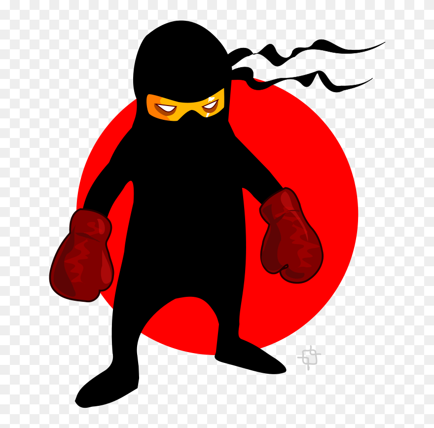 Boxer Clip Art Download - Ninja Boxer - Png Download