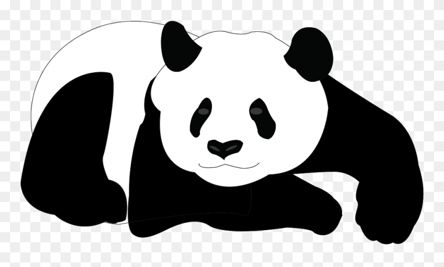 Giant Panda Bear Clip Art - Panda Bear Vector - Png Download