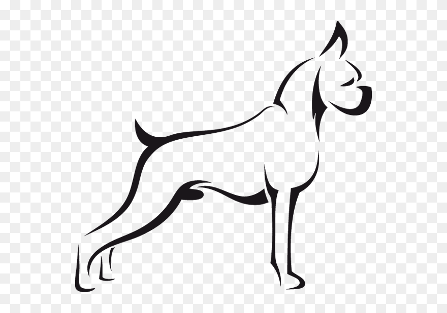 Dibujo Silueta De Perro Clipart