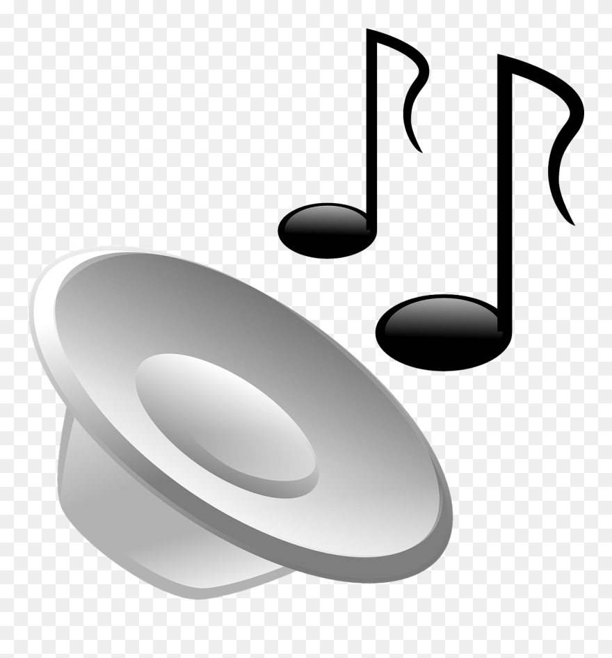 Speaker Music Notes Free Photo - Music Note Gif Png Clipart
