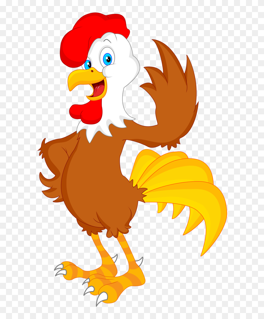 Clipart Chicken Boxing - Cartoon Royalty Free Png Rooster Transparent Png