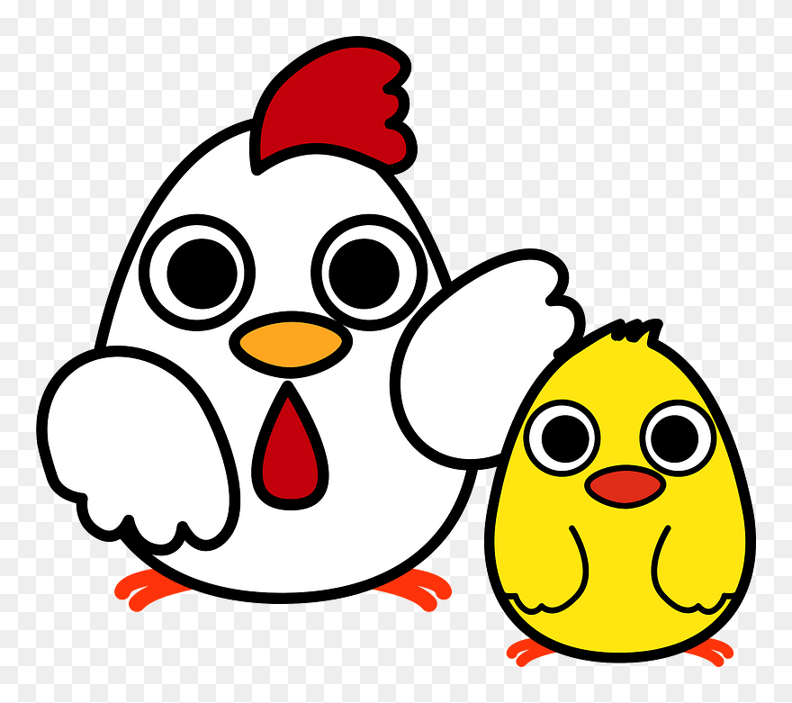 Chicken Chick Bird Clipart - Anak Ayam Kartun Lucu - Png Download