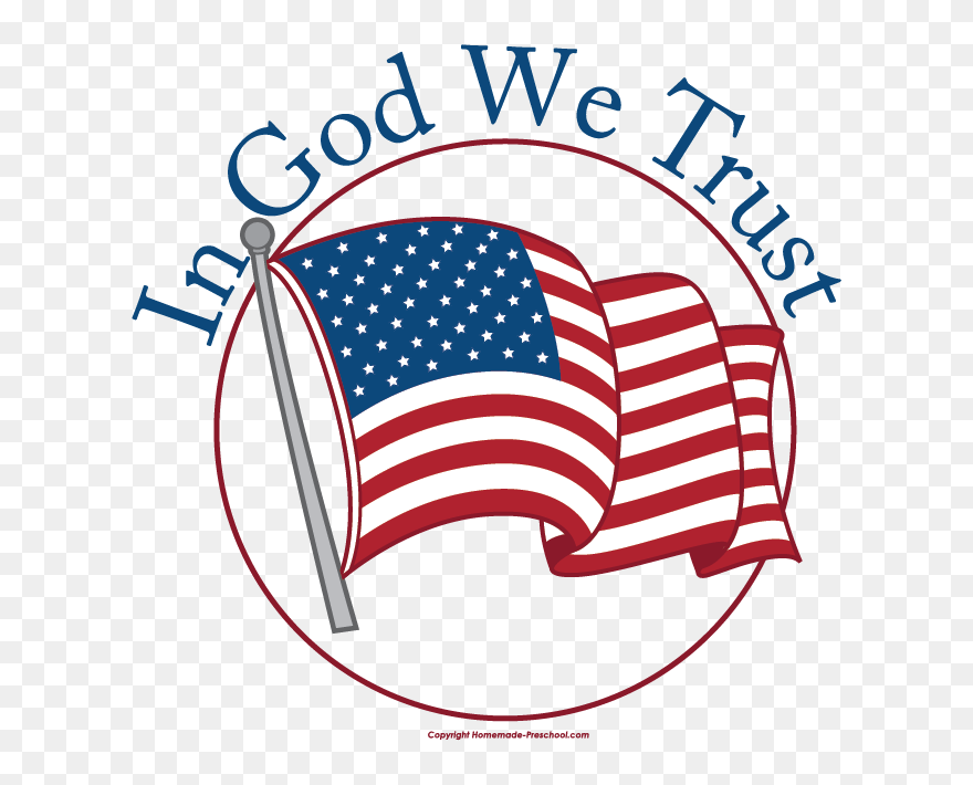 Trust God Clipart - Free Patriotic Clip Art - Png Download