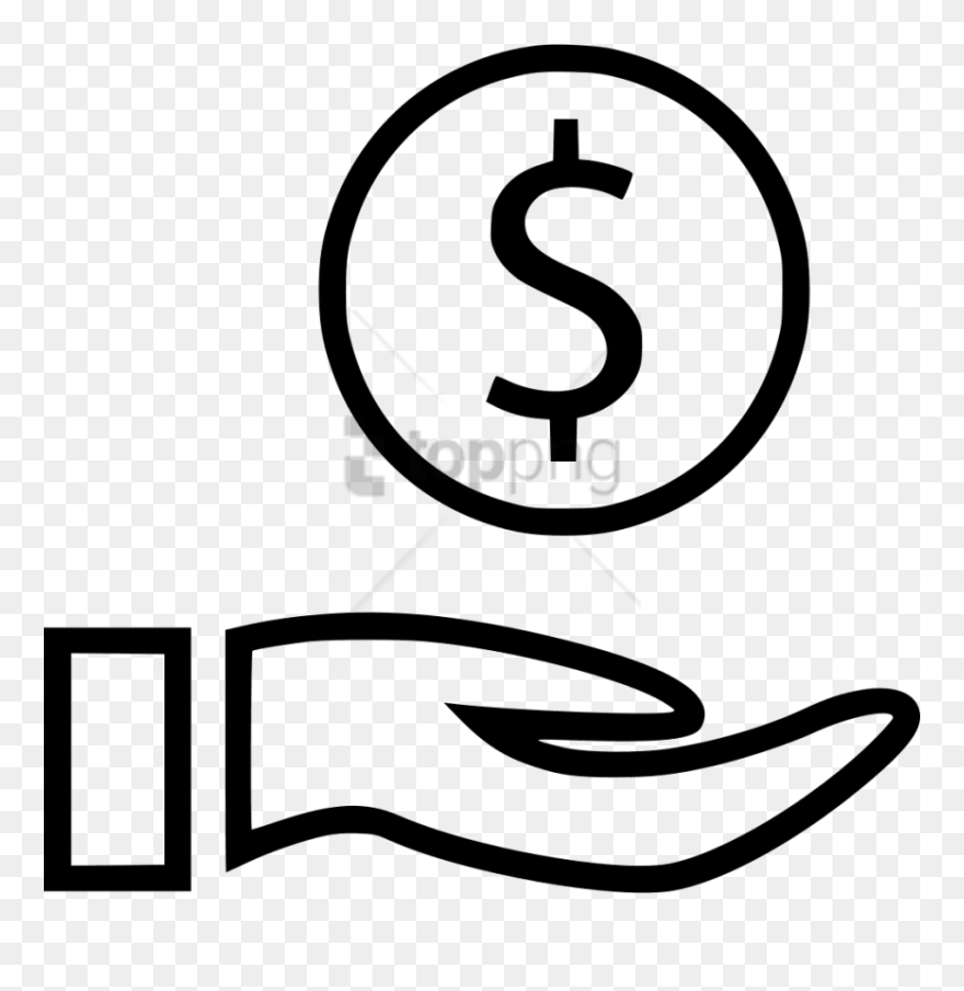 Hand With Dollar Sign Png Image With Transparent Background - Dollar Sign In Hand Clipart