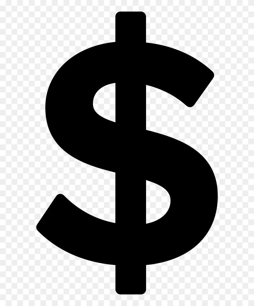 Transparent White Dollar Sign Png - Cross Clipart