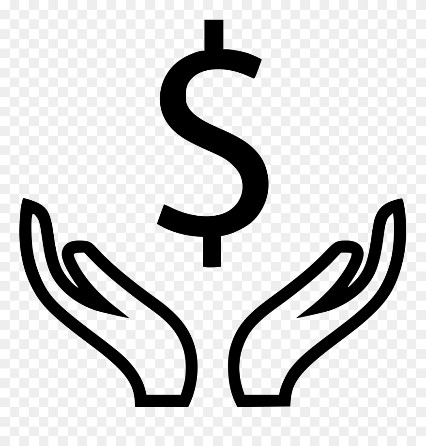 Dollar Sign Hands Banking - Icon Clipart