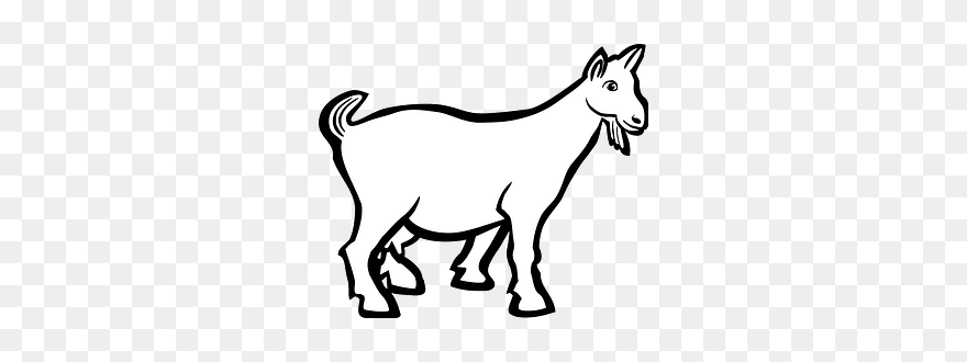 Goat Clipart - Clip Art Of A Goat - Png Download