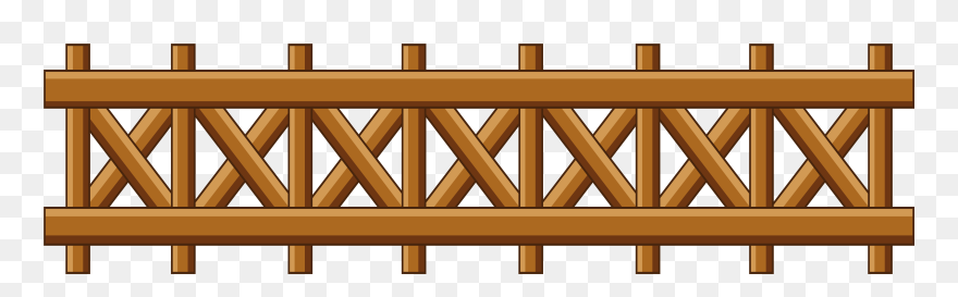 Fence Garden Gate Clip Art - Wood Fence Clip Art - Png Download
