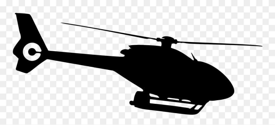 Helicopter Clip Art Bell Uh 1 Iroquois Silhouette Sikorsky - Silhouette Helicopter Png Transparent Png