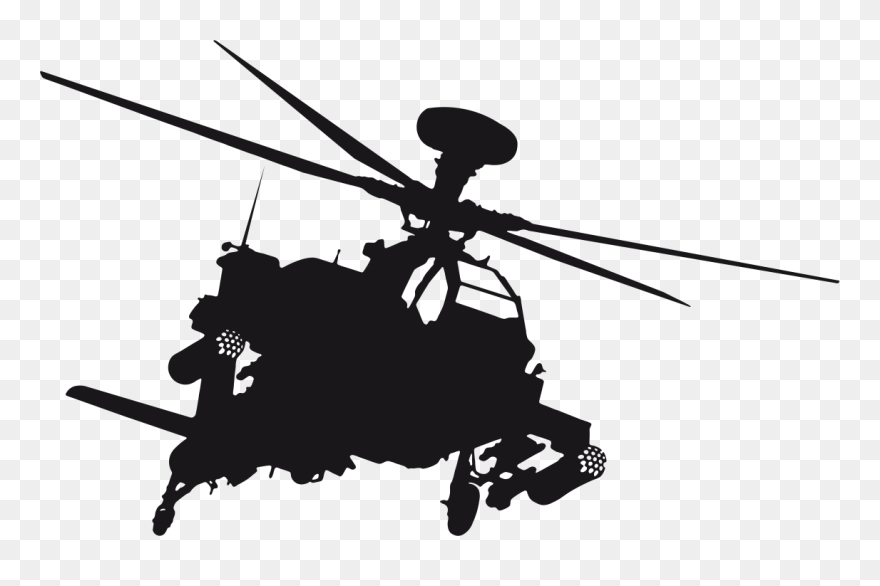 Boeing Ah 64 Apache Helicopter Mi 2 Wall Decal Sticker - Ah 64 Apache Silhouette Clipart