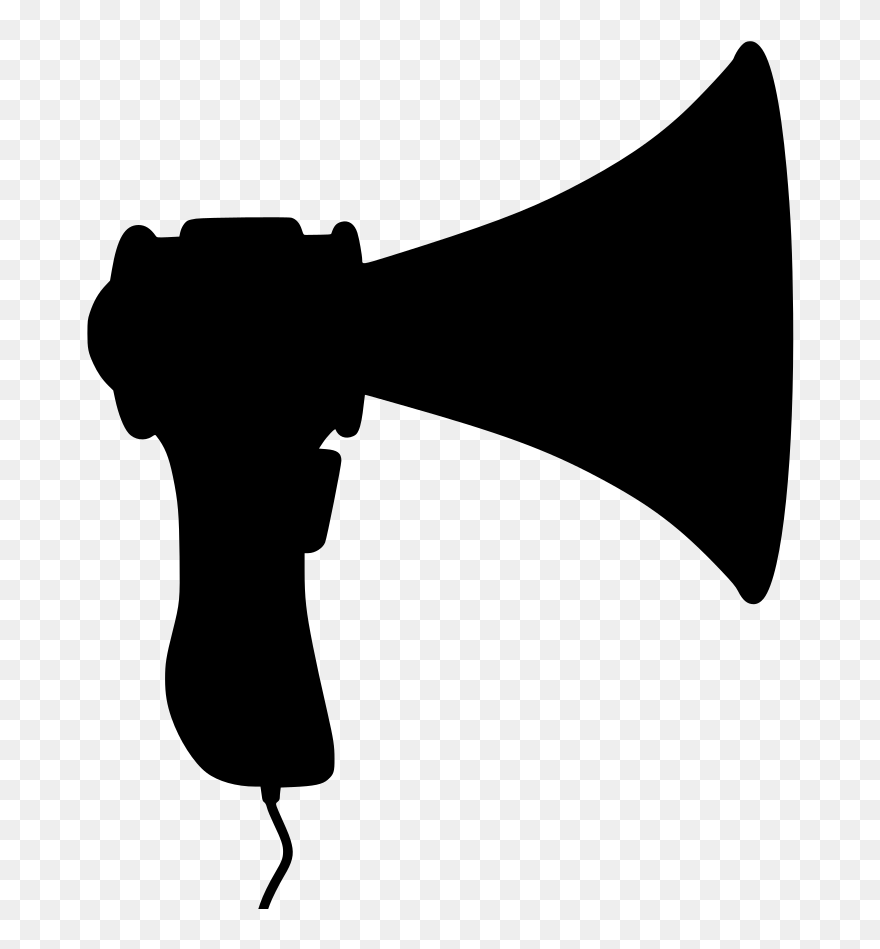 Громкоговоритель Силуэт Clipart