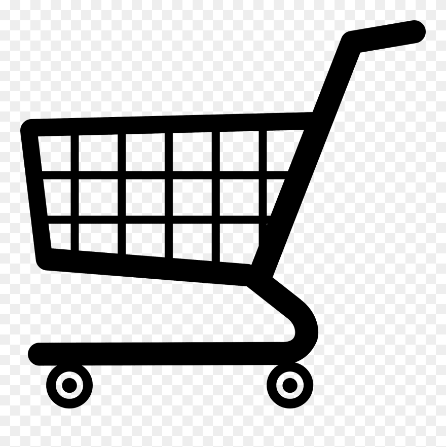 Clipart Family Grocery Shopping - Shopping Cart Clipart - Png Download