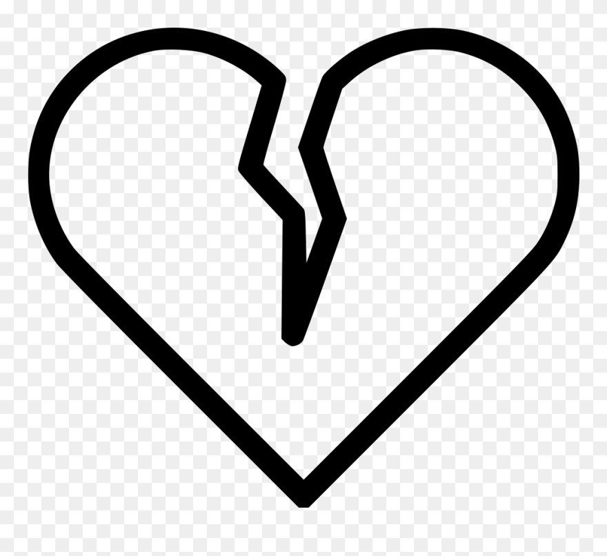 Broken Heart Favorite Dislike - Broken Heart Icon Png Clipart