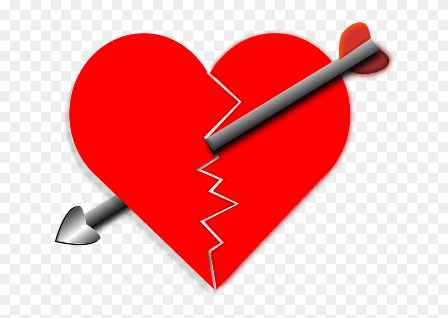 Broken Heart Clipart Hert - Trái Tim Tan Vỡ - Png Download