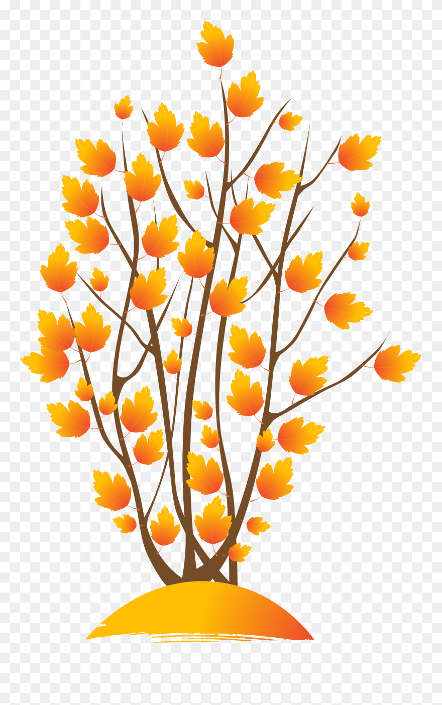 Autumn Tree Vector Design Clipart