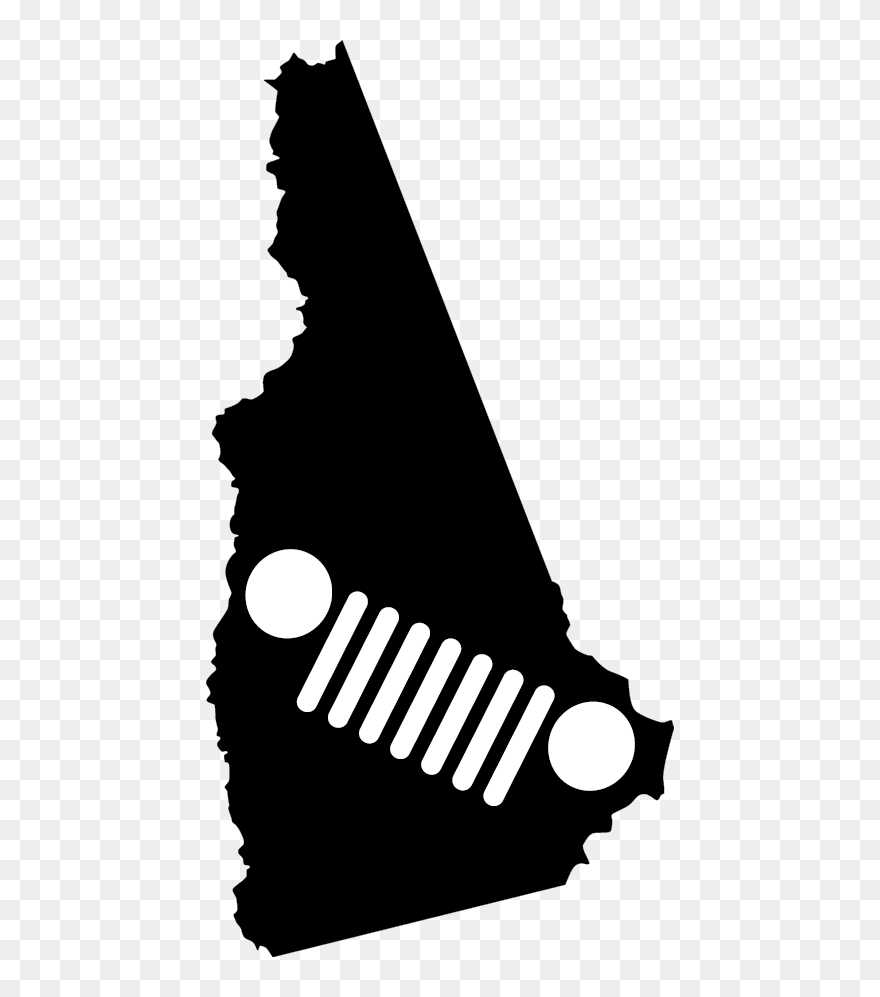 New Hampshire Tj Grill Decal - Jeep Clipart