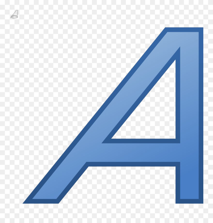Format Text Italic Svg Clip Arts - Triangle - Png Download