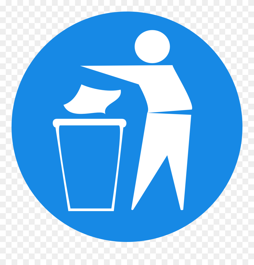 Pagtatapon Ng Basura Sa Tamang Lagayan Clipart