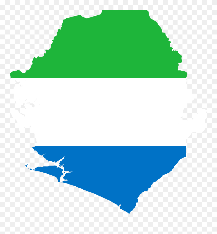 Sierra Leone Map Outline Clipart