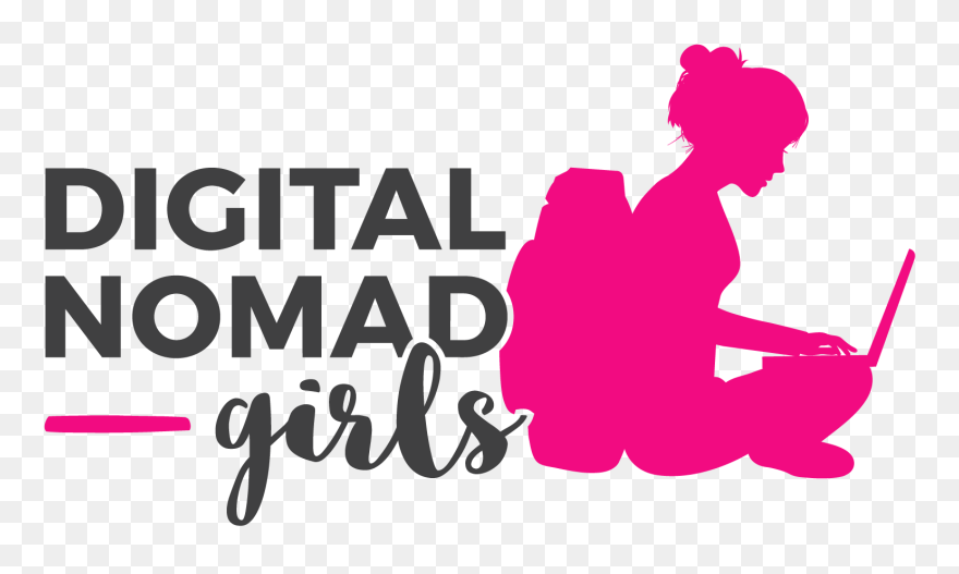 Digital Nomad Girls Logo Clipart