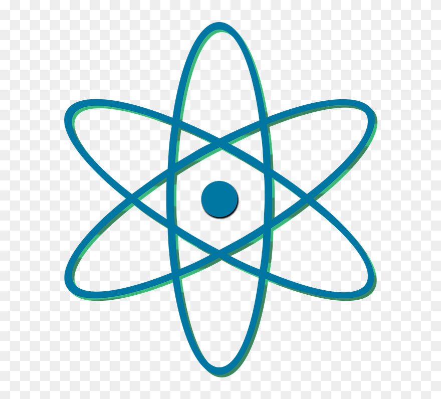 Particle Clipart Quantum Mechanic - Atom Symbol Png Transparent Png