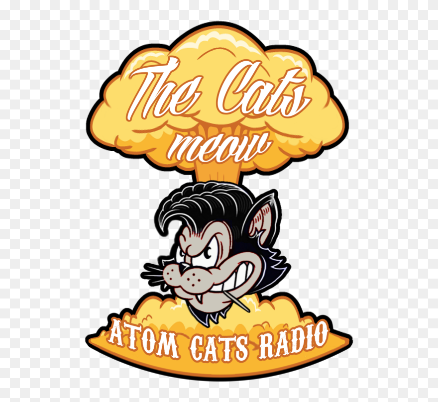 Cat's Meow Atom Cats Radio Clipart
