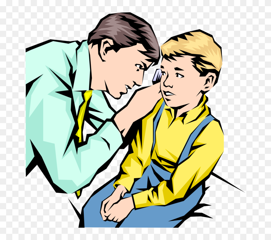 Transparent Doctor And Patient Clipart - Imagem Medico E Paciente Vetor - Png Download