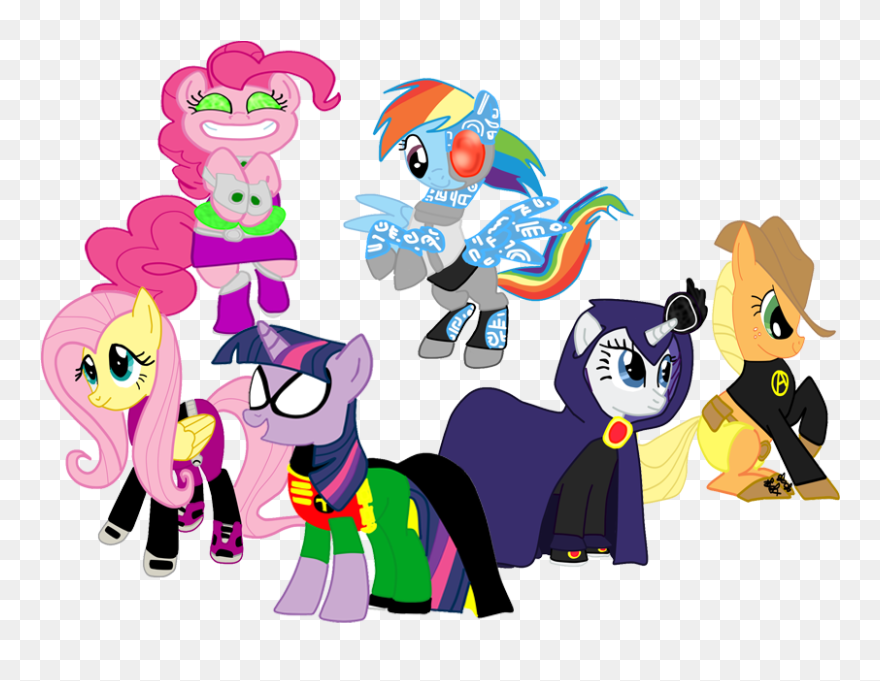 Beast Boy Clipart Cyborg - Mlp Teen Titans Raven - Png Download