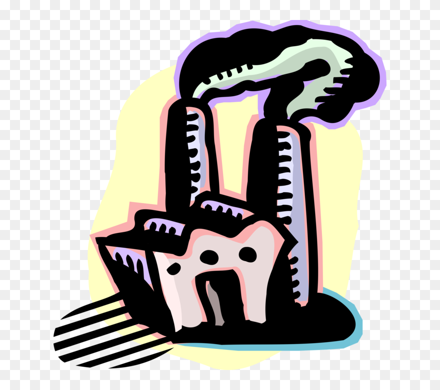 Industry Clipart Smokestack - Png Download