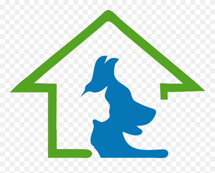 Pet Clipart Logo - Blue Dog House Clipart - Png Download