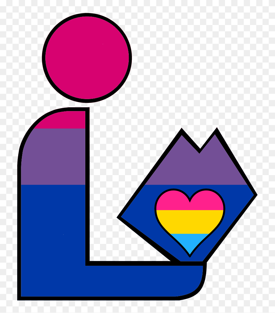 Bisexual Panromantic Pride Library Logo - Logo Clipart