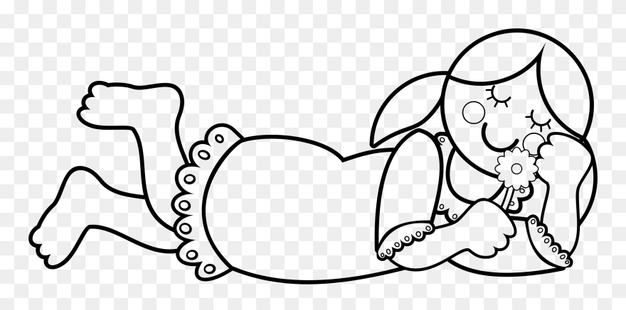 Emotion,heart,love - Daydream Cartoon Clipart Black And White - Png Download