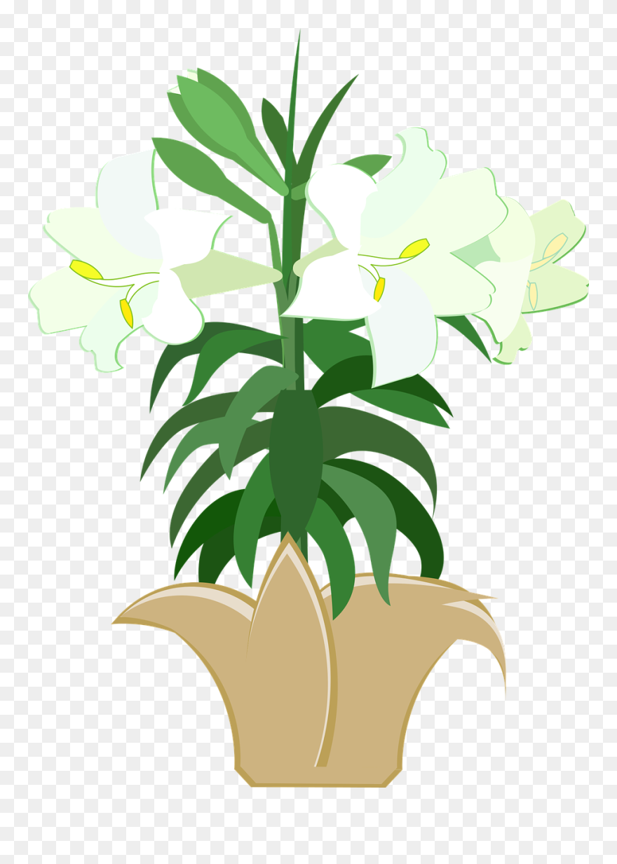 Clip Art Easter Lilies - Png Download