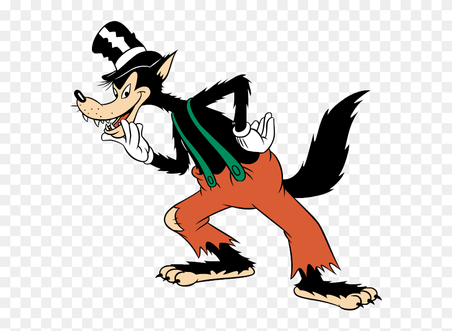 Transparent Enemies Clipart - Wolf From The Three Little Pigs - Png Download