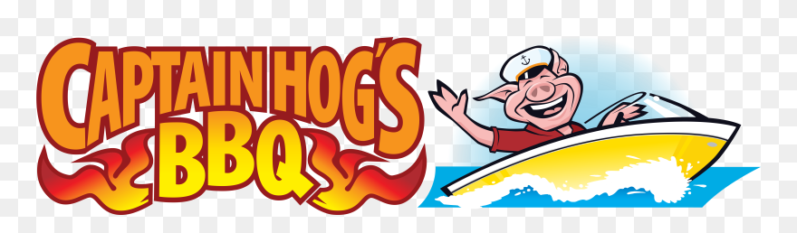 Captain Hog"s Bbq Horizontal Blankbg Clipart
