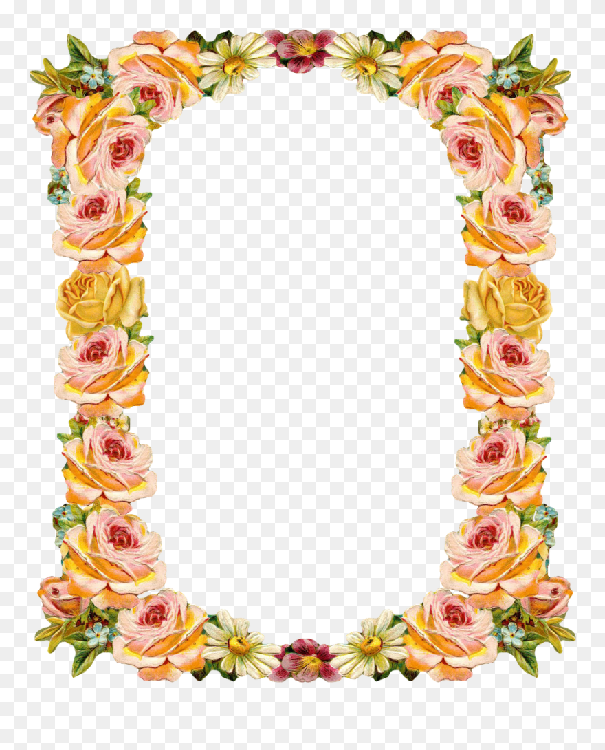 Peach Clipart Frame - Shradhanjali Photo Frame Png Transparent Png