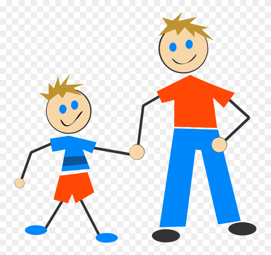 Father Drawing Child Computer Icons Son Cc0 - Dad And Son Clip Art - Png Download