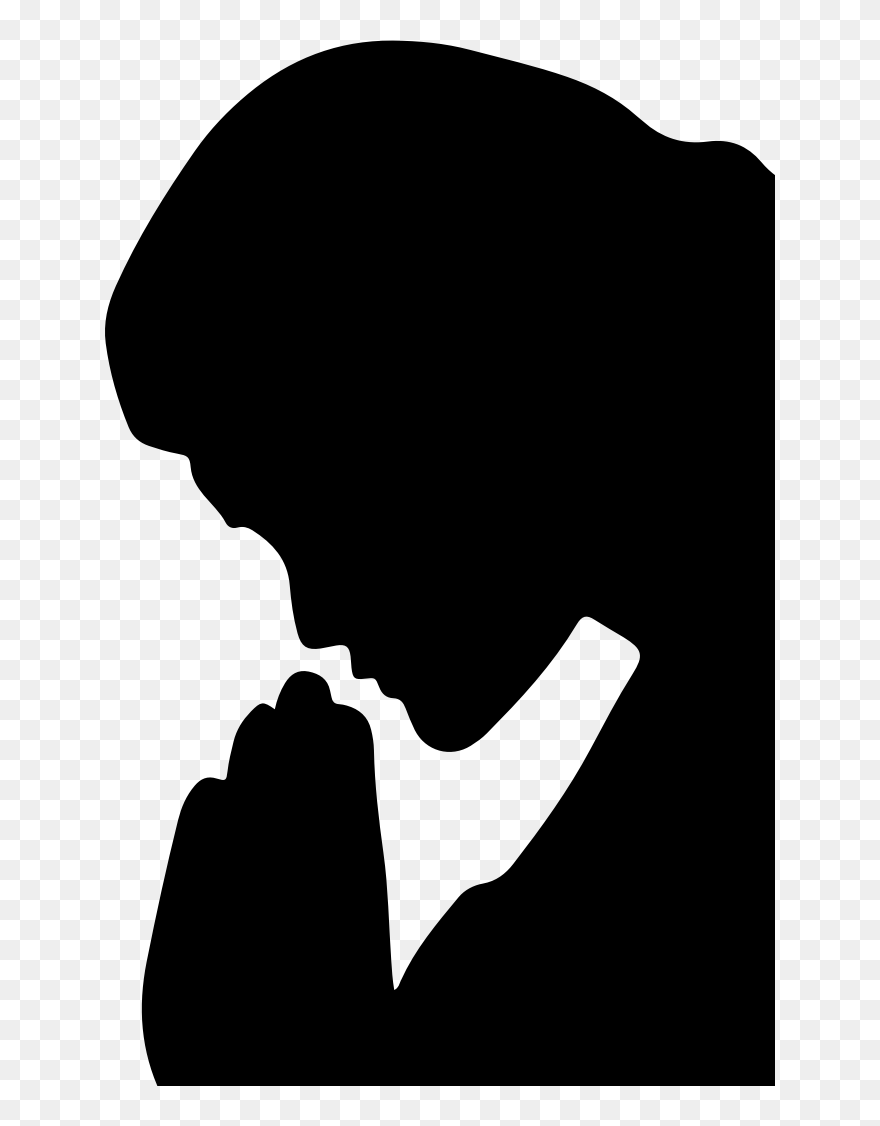 Praying Silhouette Clipart