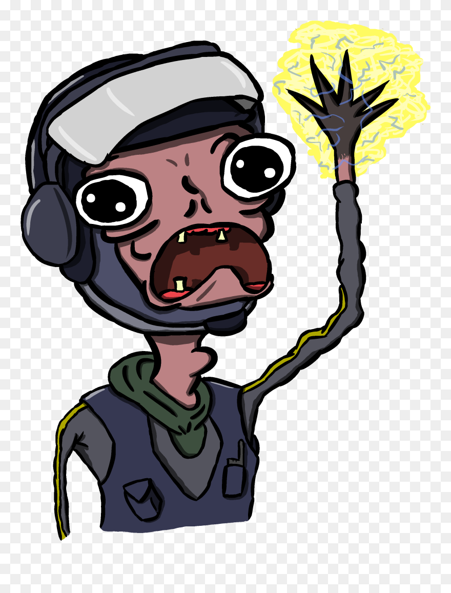 For Hire Drawing Crazy Cartoon Characters Hungryartists - Cute Rainbow Six Siege Clipart