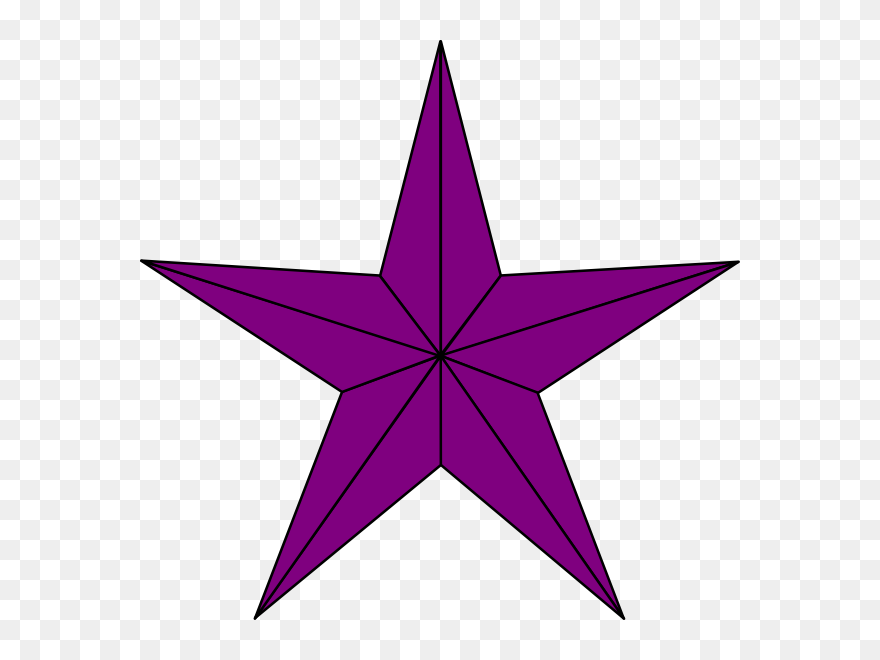 Purple Star Clipart Jpg Freeuse Purple Lined Star Clip - Star Png Transparent Png