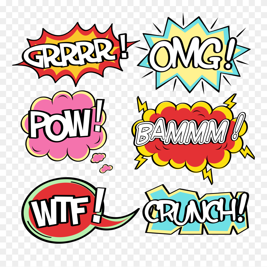 Comic Text Bubble Clipart - Comics - Png Download