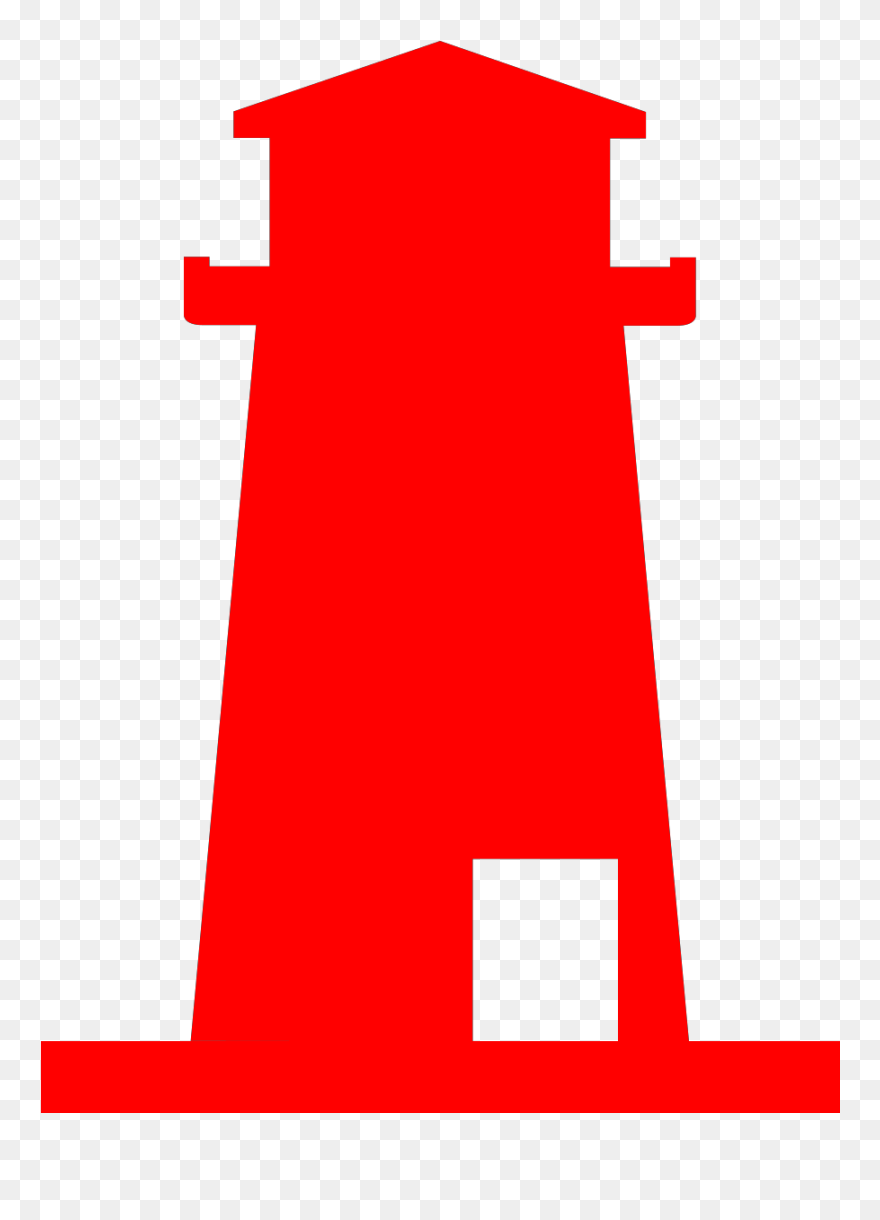 Light House Red Clipart - Png Download